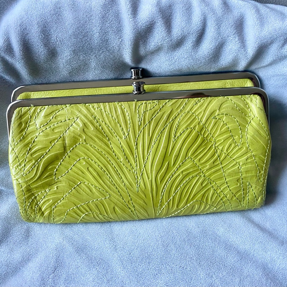 HOBO Double Frame Chartruese Lauren Wallet Clutch